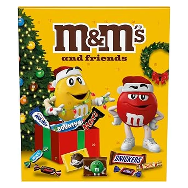 M&M's & Friends Calendario de Adviento Chocolate con Surtido Navideño